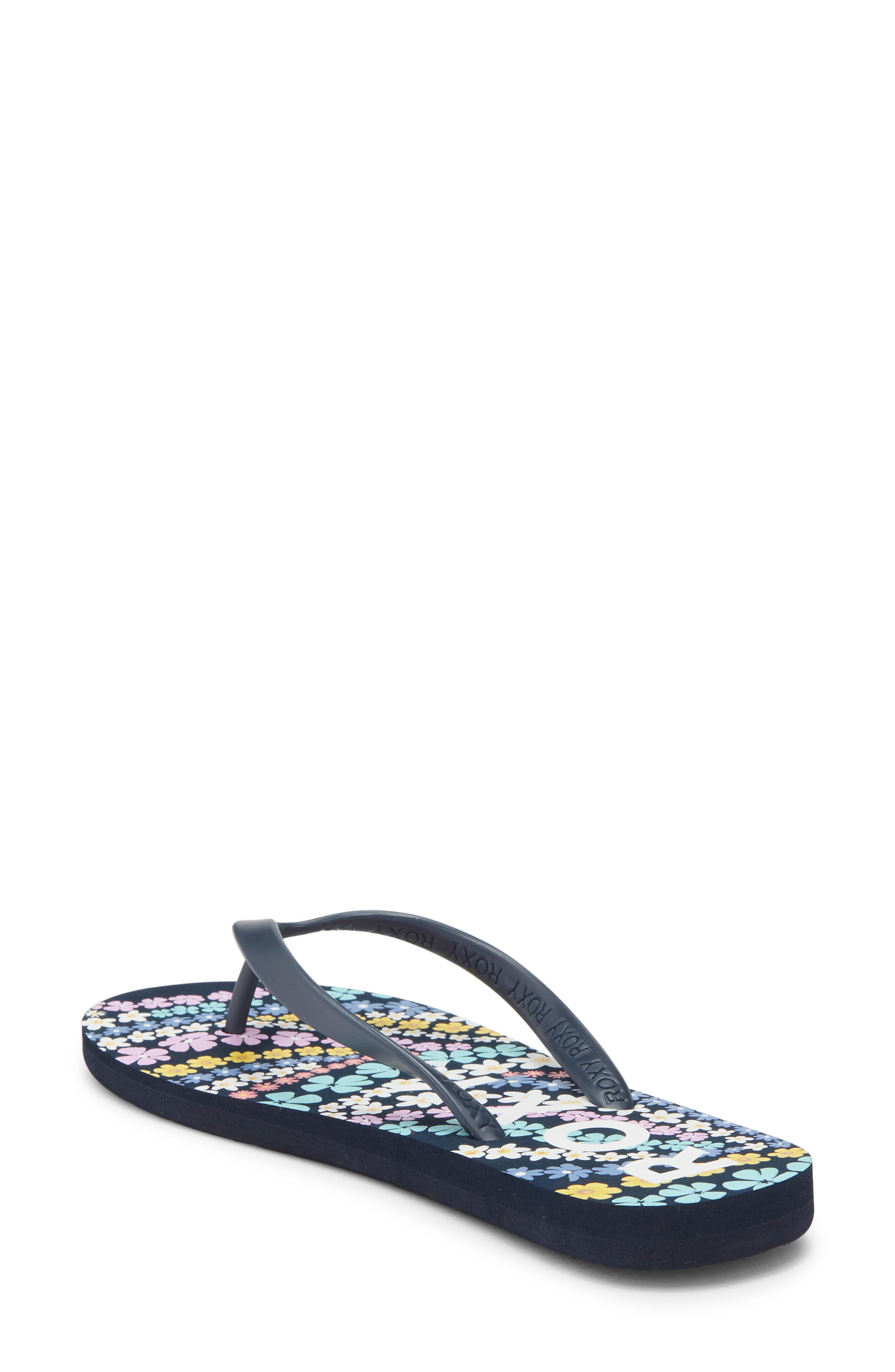 Roxy Tahiti VII Flip Flop, Alternate, color, Navy Overflow