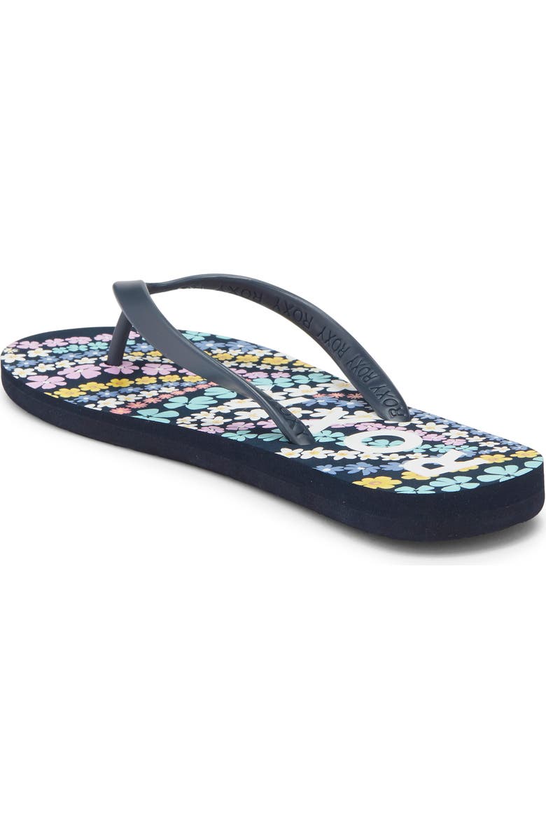 Roxy Tahiti VII Flip Flop, Alternate, color, Navy Overflow