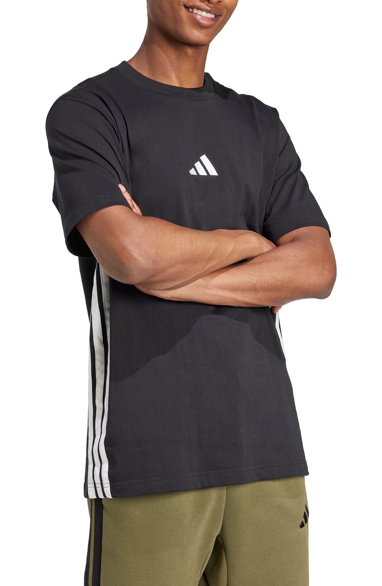 adidas 3-Stripes Cotton T-Shirt