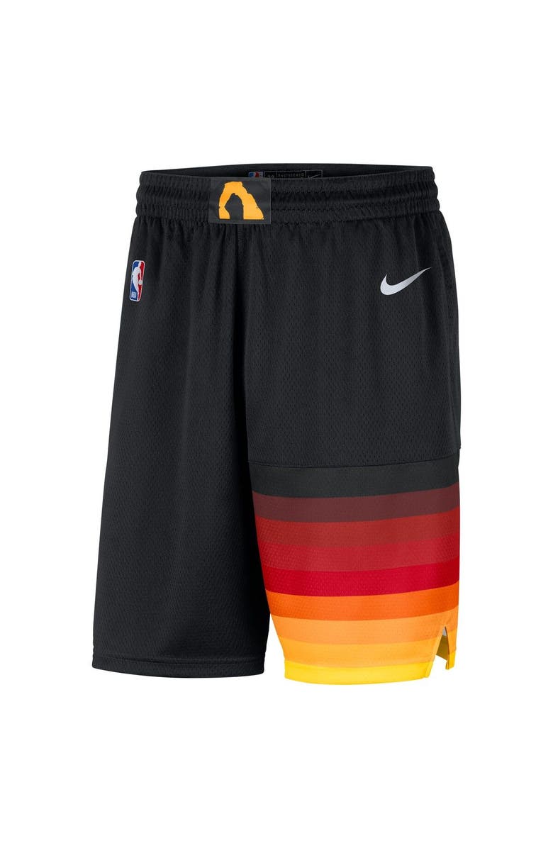 Nike Men's Nike Black Utah Jazz 2020/21 City Edition Swingman Shorts, Alternate, color, 