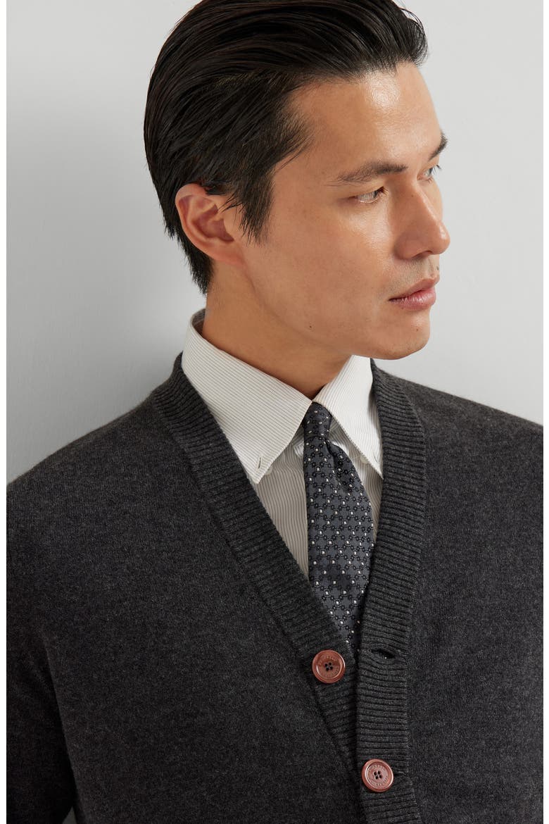 Cashmere cardigan, Alternate, color, Anthracite