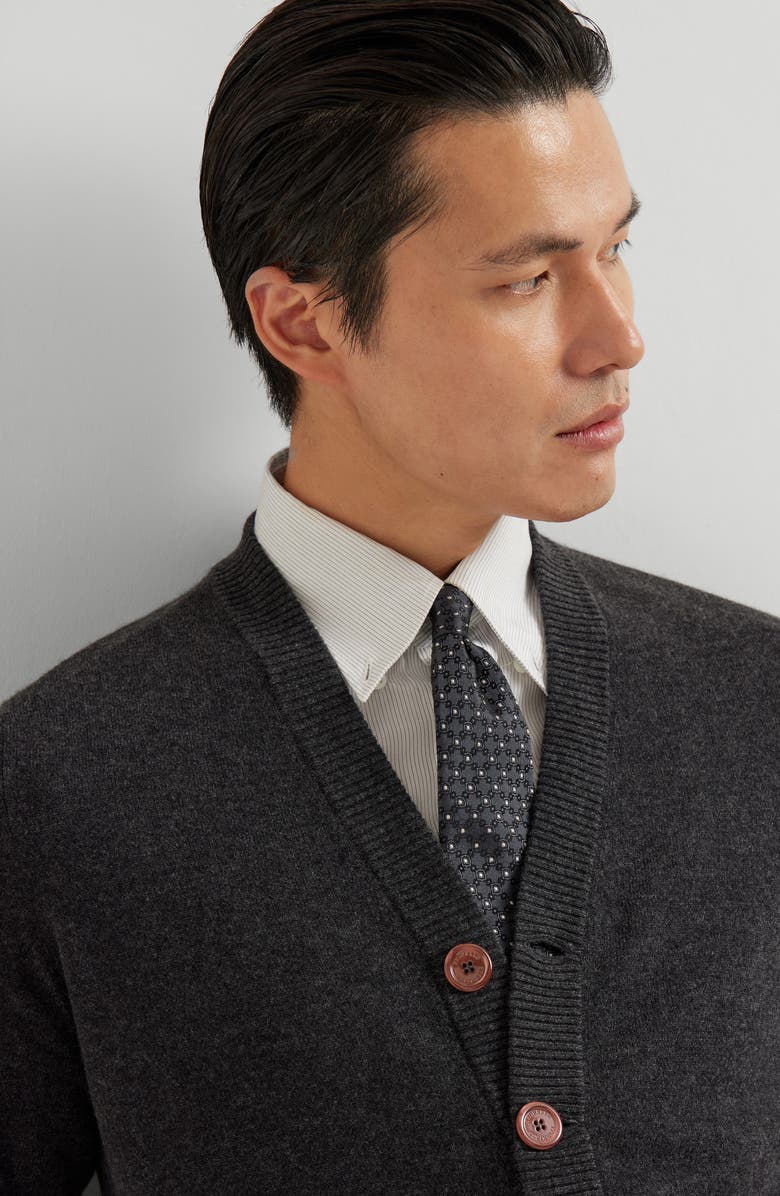 Brunello Cucinelli Cashmere cardigan, Alternate, color, Anthracite