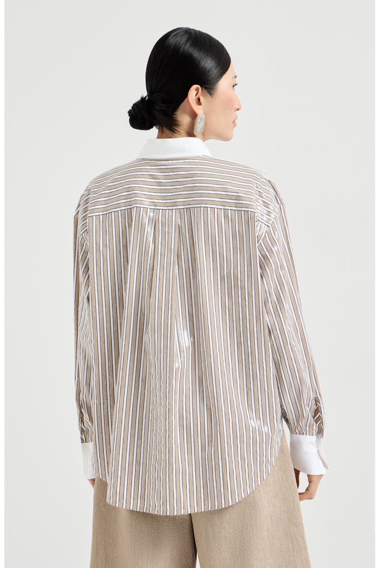 Dazzling stripes shirt, Alternate, color, Beige