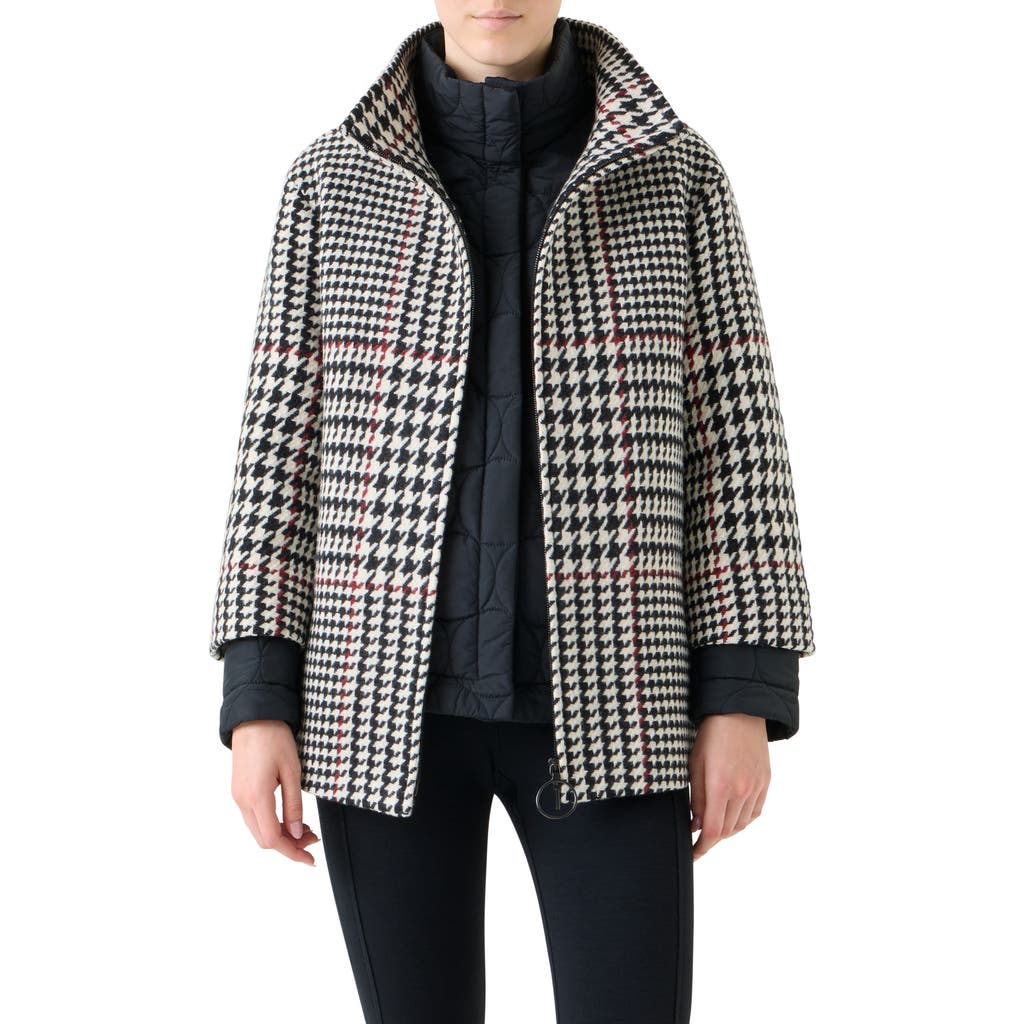 Akris Punto Glen Plaid 2-in-1 Car Coat In Multi