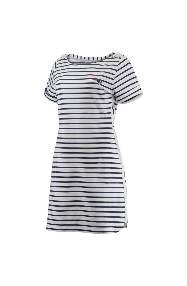 Tommy Bahama Women's Tommy Bahama White New England Patriots Tri-Blend Jovanna Striped Dress, Alternate, color, White