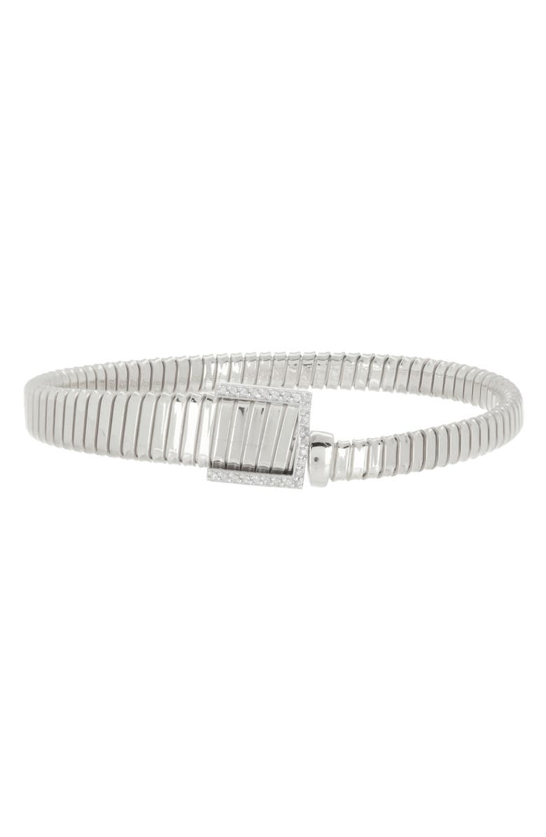 MESHMERISE Diamond Ribbed Wrap Bracelet, Main, color,