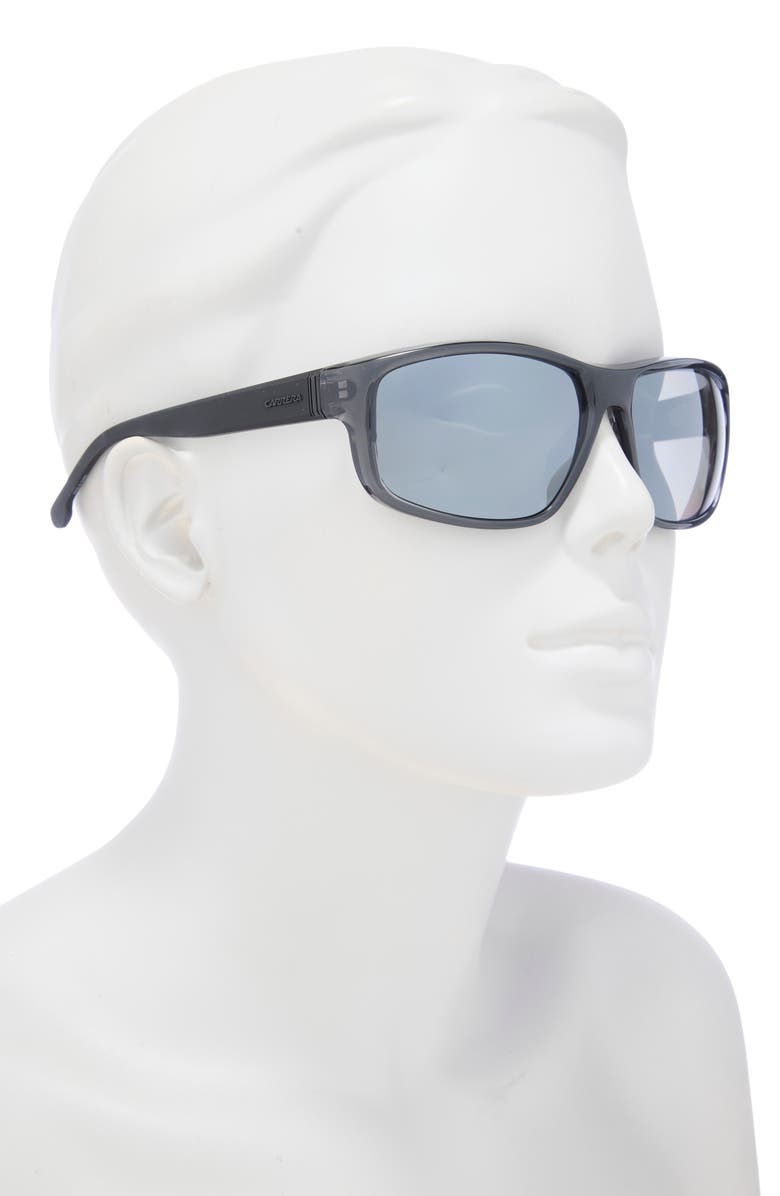 Carrera Eyewear 61mm Gradient Polarized Rectangular Sunglasses, Alternate, color, 