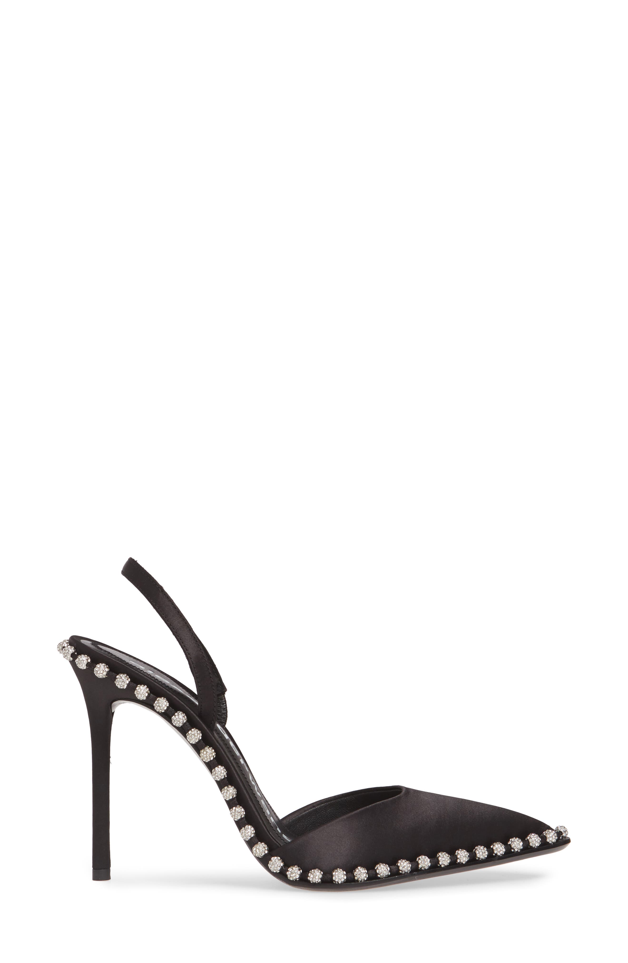 Alexander Wang Rina Crystal Chain Slingback Pump, Alternate, color, 