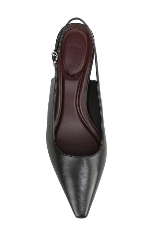 Vince Sabra Slingback Kitten Heel Pump In Black