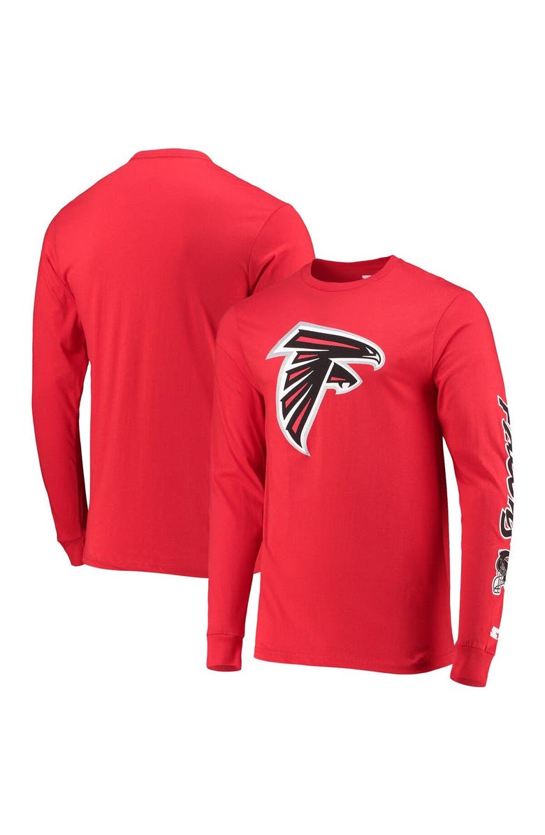 STARTER Men's Starter Red Atlanta Falcons Halftime Long Sleeve T-Shirt, Main, color, Red