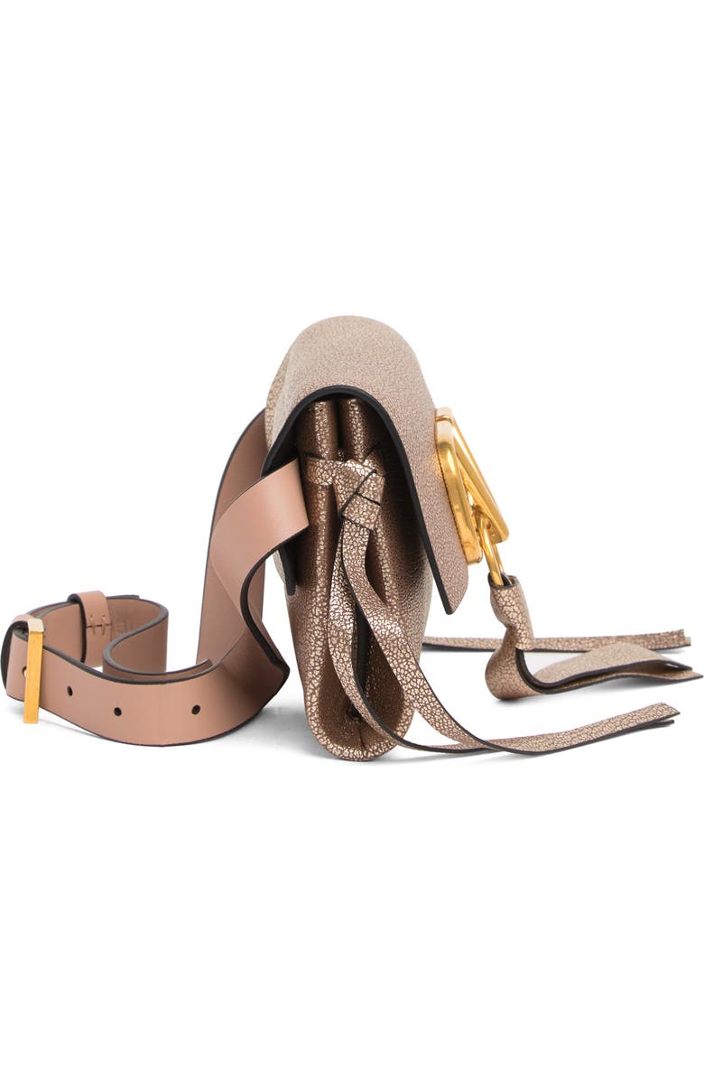 Valentino VLOGO Glitter Leather Belt Bag, Alternate, color,