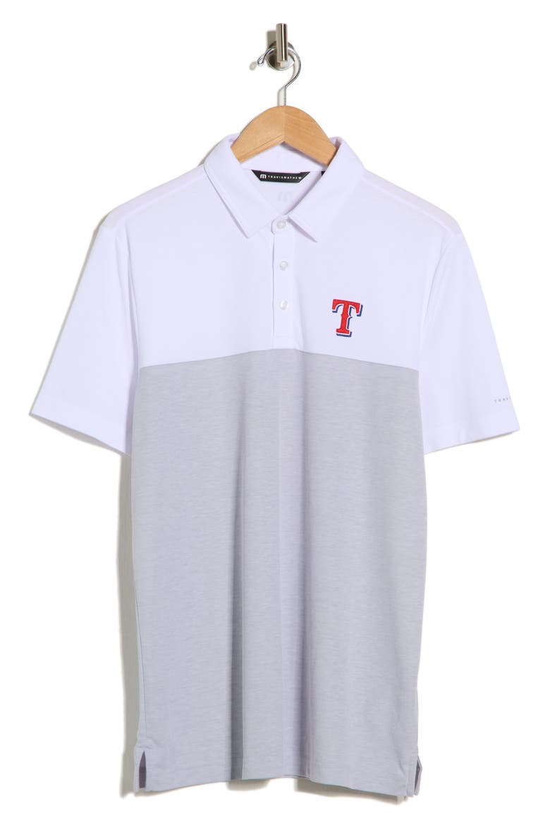 Texas Rangers Home Run Leader Polo, Alternate, color, WHITE/ HEATHER GREY