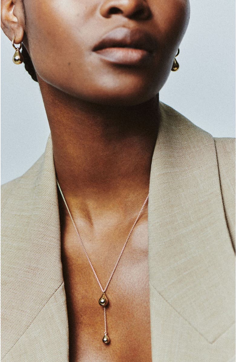 Otiumberg 14kt Gold Vermeil Stilla Lariat Necklace, Alternate, color,