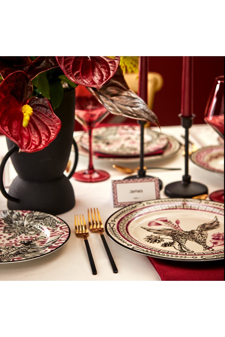Serengeti Porcelain Dinner Plate Set of 4, Multicolored, Alternate, color, Multicolored