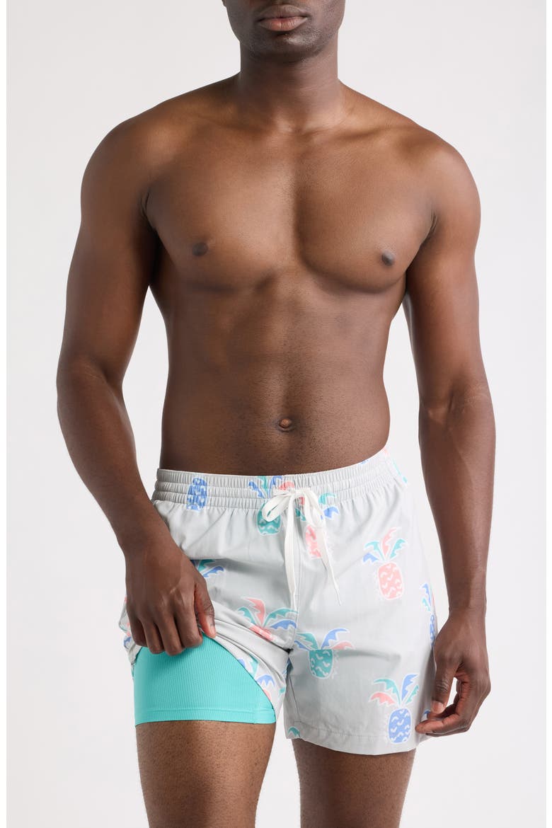 Prickle Down Economics Swim Trunks, Alternate, color, LIGHT/ PASTEL GREY