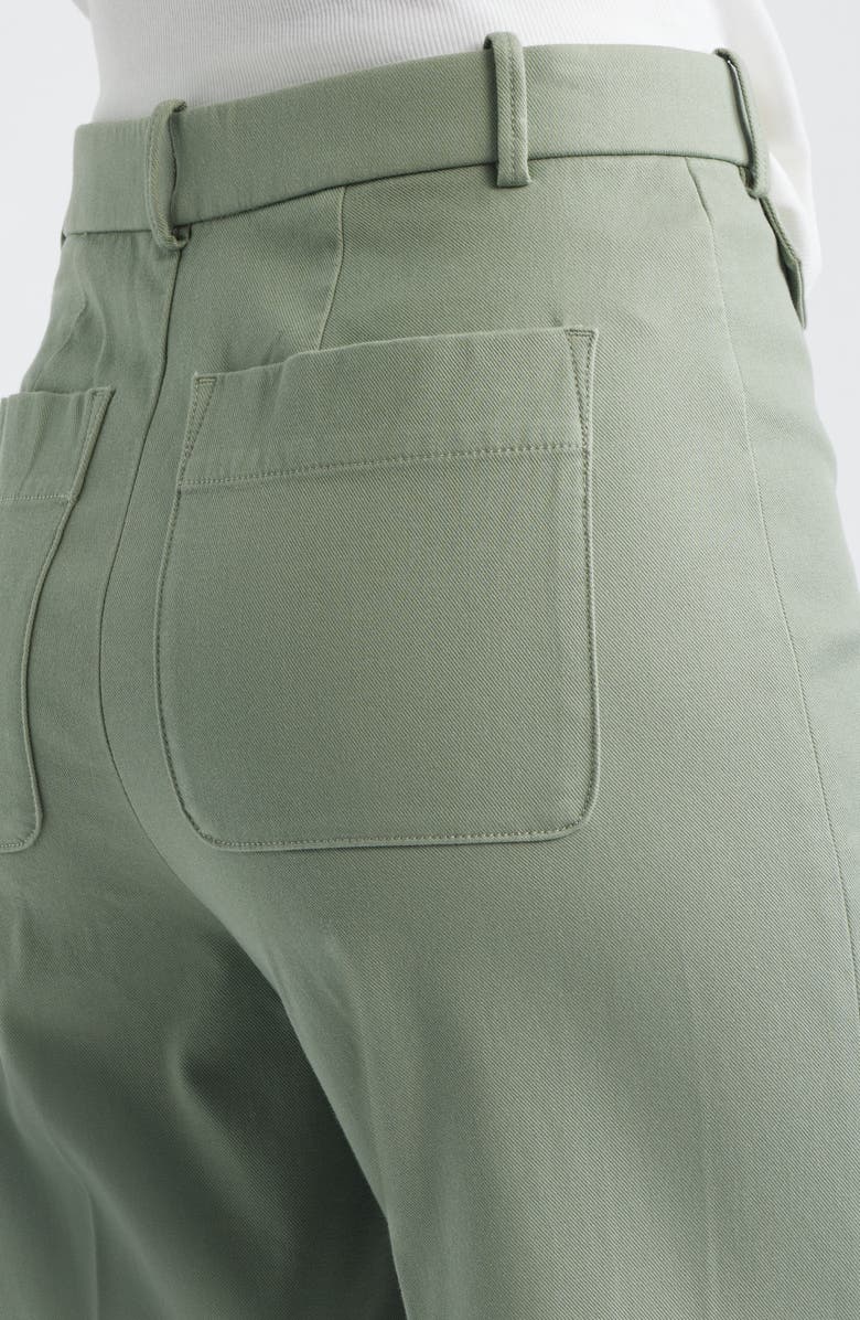SPANX<sup>®</sup> Easy Flare Crop Cotton Blend Pants, Alternate, color, Sage Brush