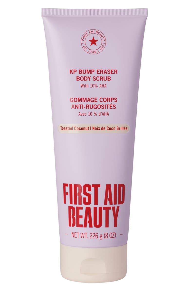 First Aid Beauty KP Bump Eraser Body Scrub with 10% AHA Toasted Coconut, Main, color, 