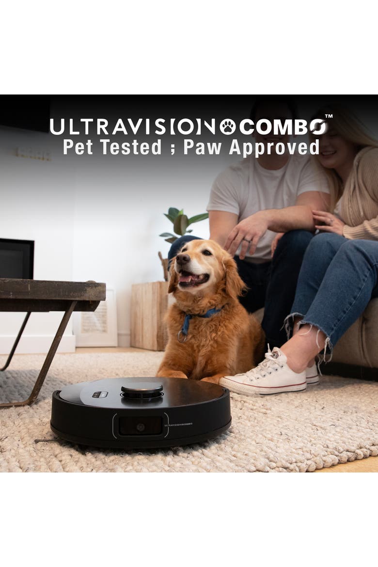 UltraVision Pet Combo Auto-Empty, Object Aware Robot Vacuum with Spin Mops, Alternate, color, Gunmetal