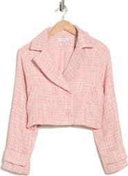 AREA STARS Ursula Tweed Crop Jacket