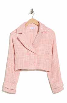 AREA STARS Ursula Tweed Crop Jacket