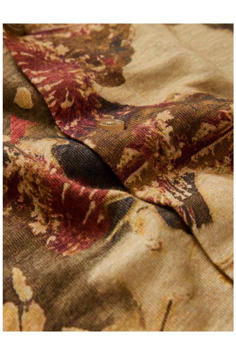 Marula Linen Short Sleeve Camp Shirt, Alternate, color, LIGHT OCHRE BROWN