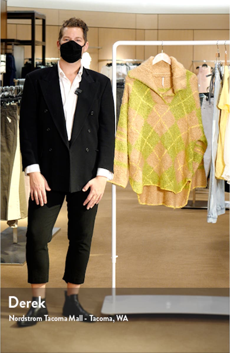 Sunshine to Follow Argyle Cotton Blend Sweater, sales video thumbnail