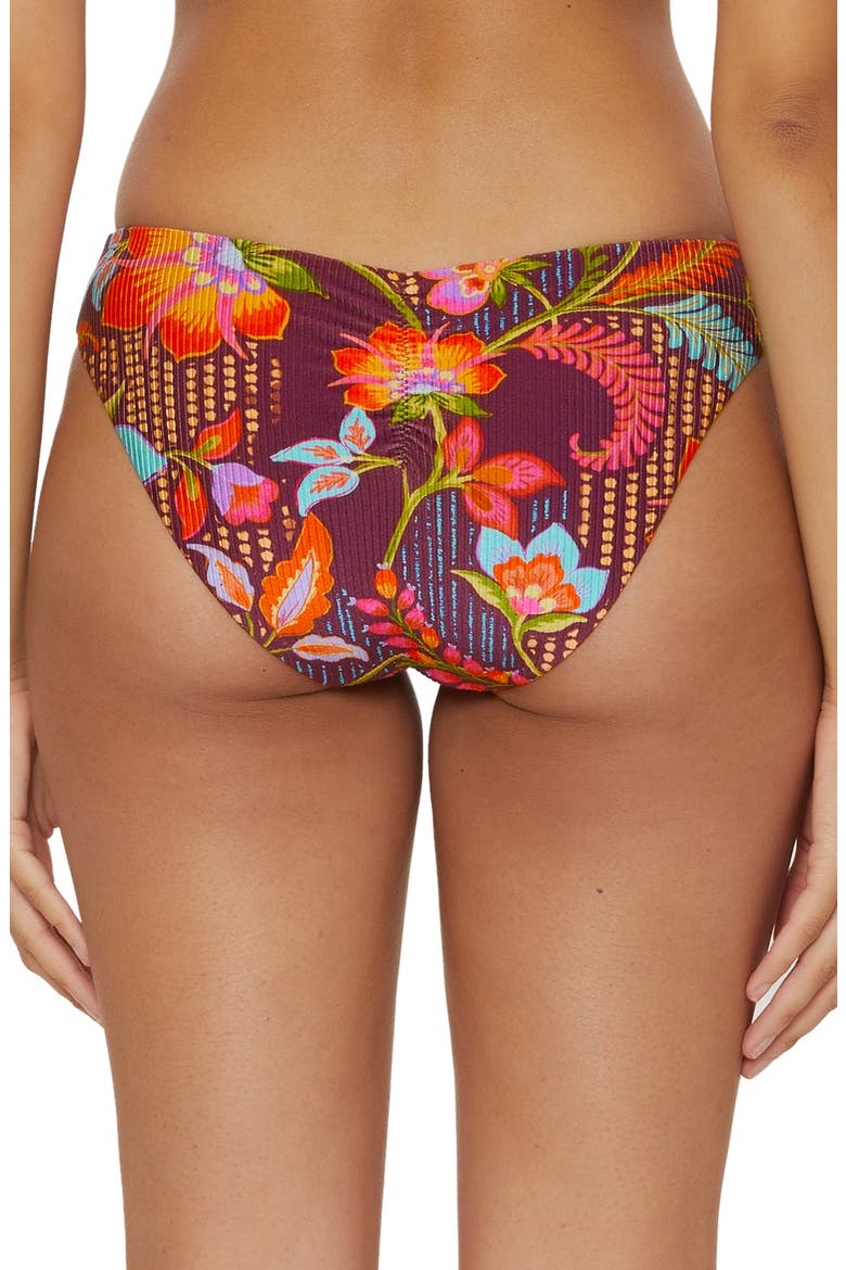 Portofino Hipster Bikini Bottoms, Alternate, color, BURGUNDY MULTI