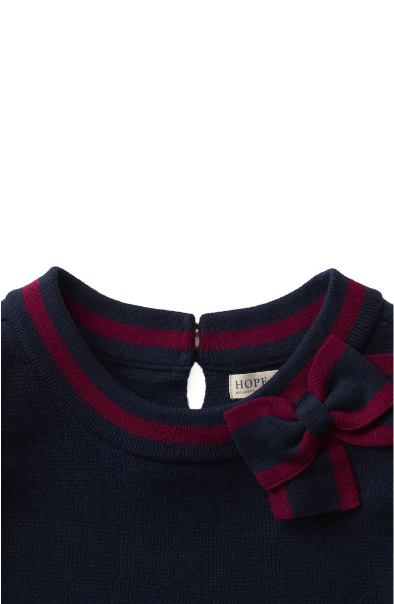 Hope & Henry Baby Girls' Organic Milano Tipped Sweater Dress, Infant, Alternate, color, 