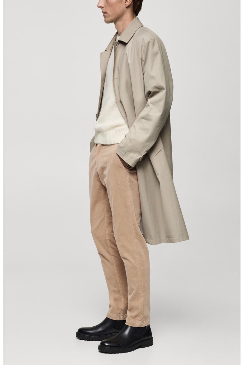 Slim Fit Straight Leg Corduroy Pants, Alternate, color, BEIGE