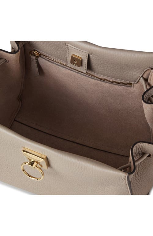 Mulberry Small Iris Leather Top Handle Bag In Brown