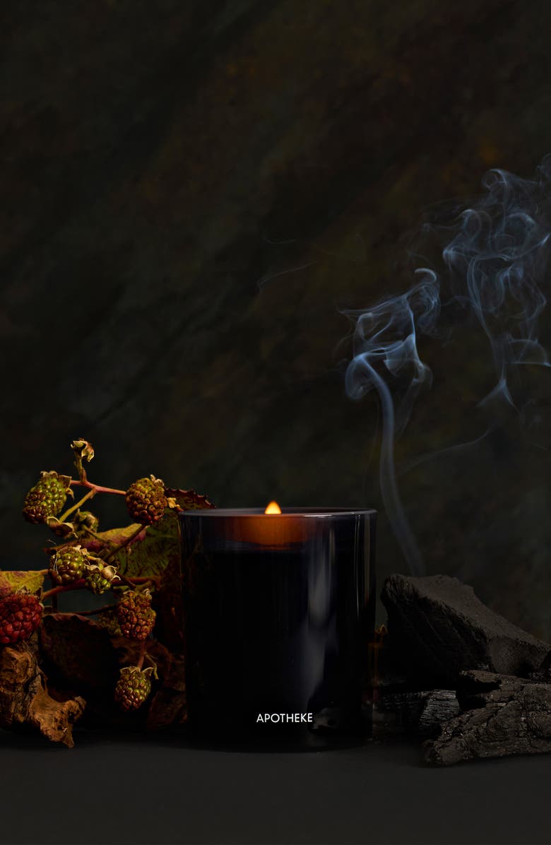 APOTHEKE Charcoal Petite Scented Candle, Alternate, color, Black