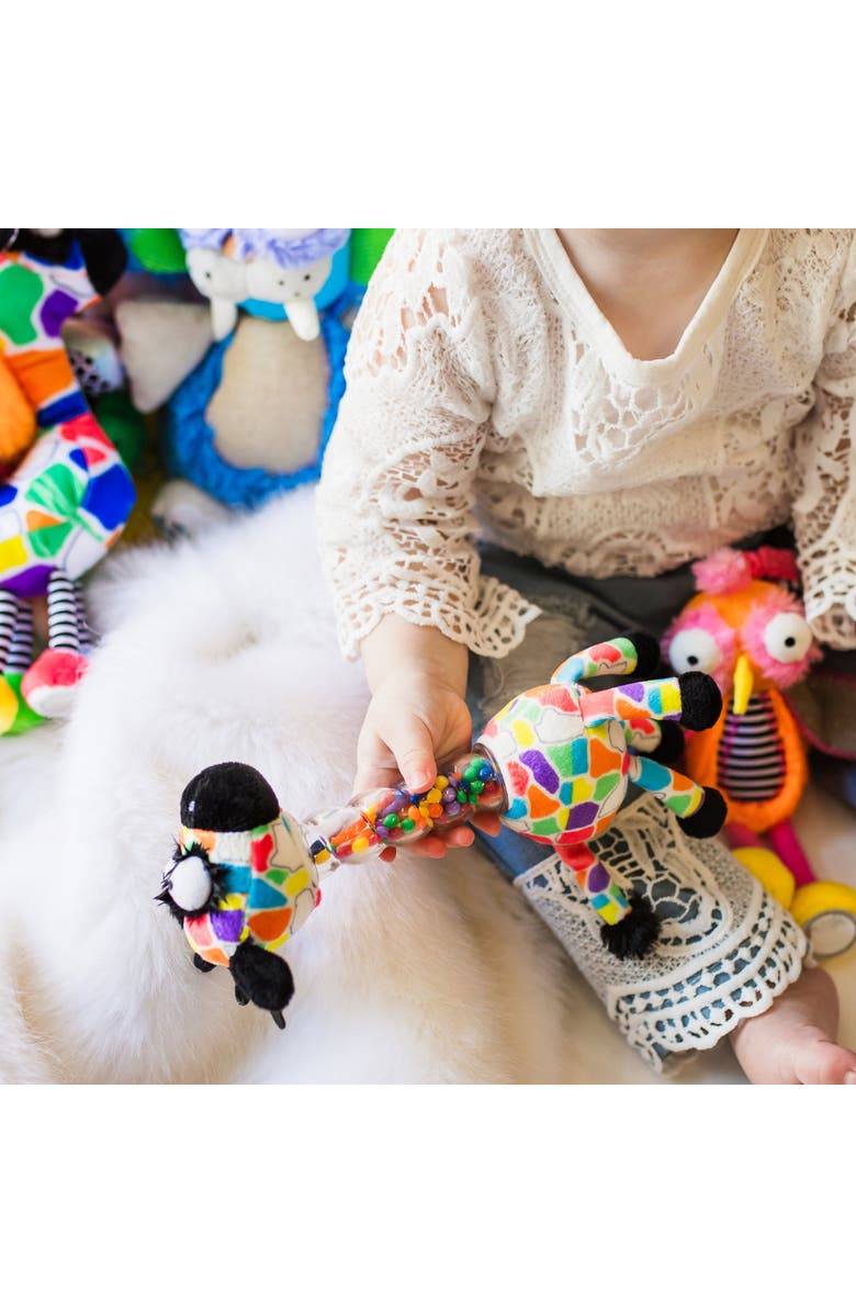 Inklings Baby Baby Jaffy the Fringed Footed Giraffe Baby Rattle and Shaker Plush Toy, Alternate, color,