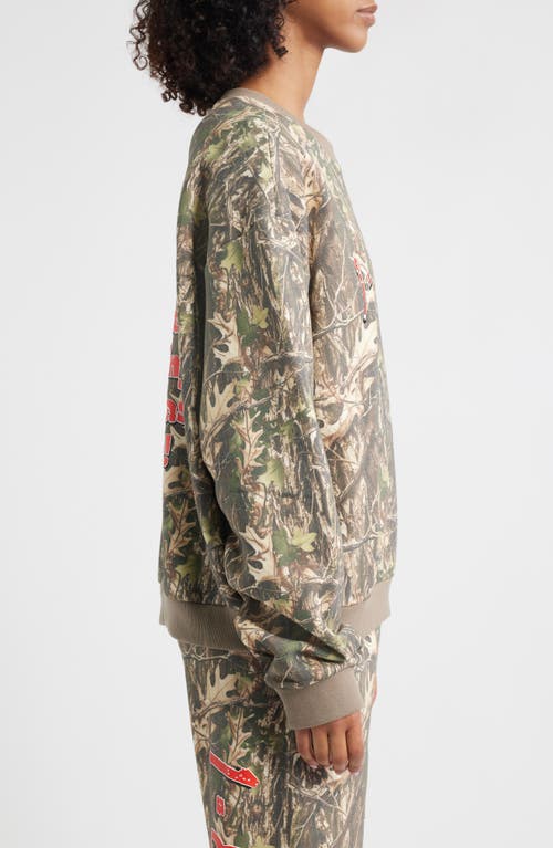 Boys Lie Kara 1-800-manhunt Camo Cotton Blend Sweatshirt In Gold