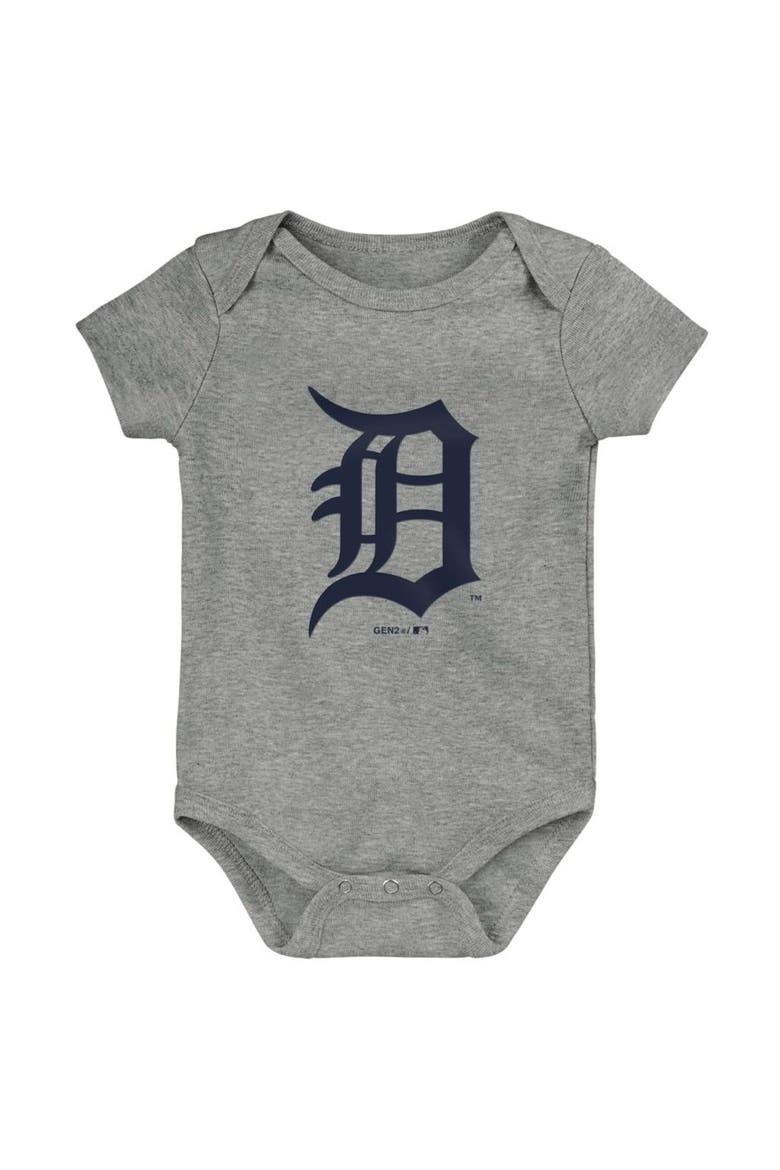 Infant Navy/Orange/Gray Detroit Tigers Born To Win 3-Pack Bodysuit Set, Alternate, color, Navy