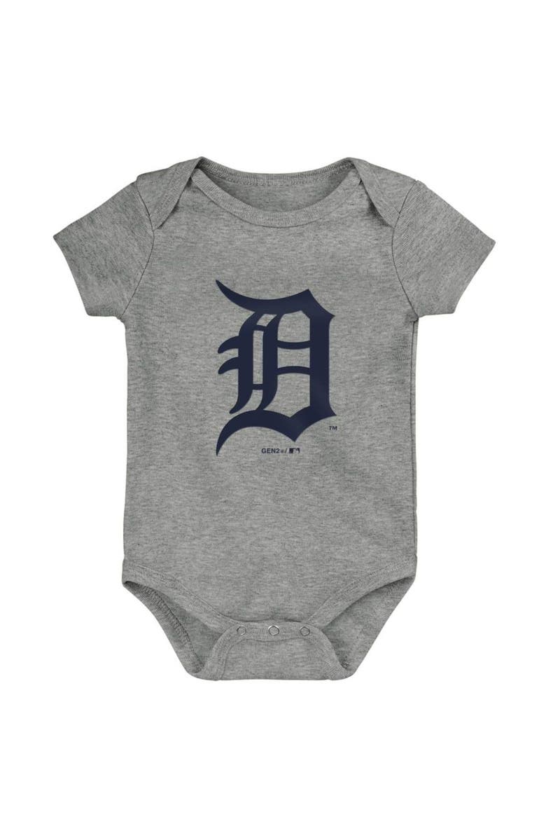 Outerstuff Infant Navy/Orange/Gray Detroit Tigers Born To Win 3-Pack Bodysuit Set, Alternate, color, 