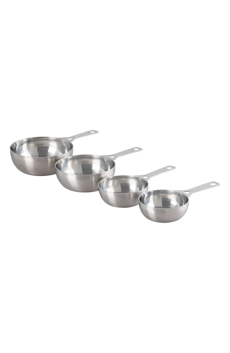 Le Creuset Set of 4 Batch Baking Measuring Cups, Alternate, color, Silver