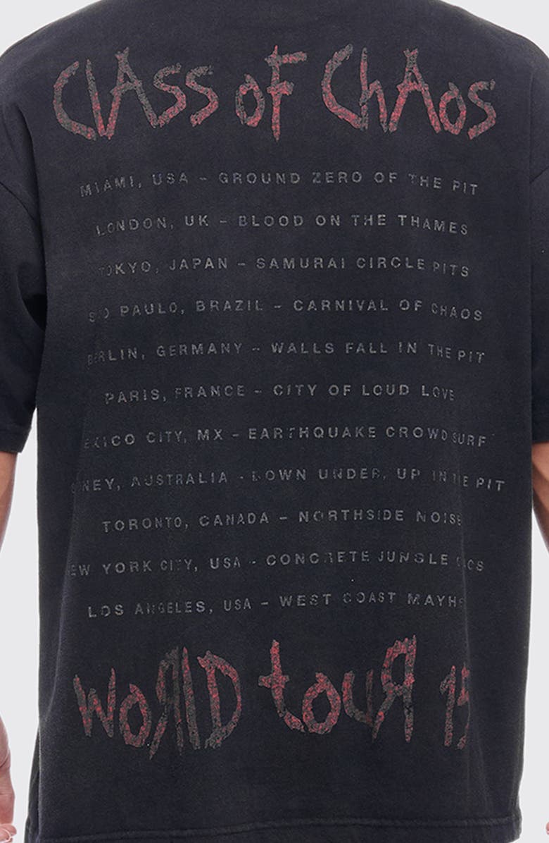 Rolling Loud Chaos World Tour Graphic T-Shirt, Alternate, color, Washed Black