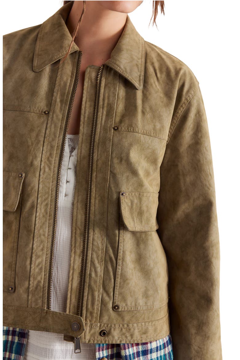 Blair Faux Suede Jacket, Alternate, color, CORIANDER