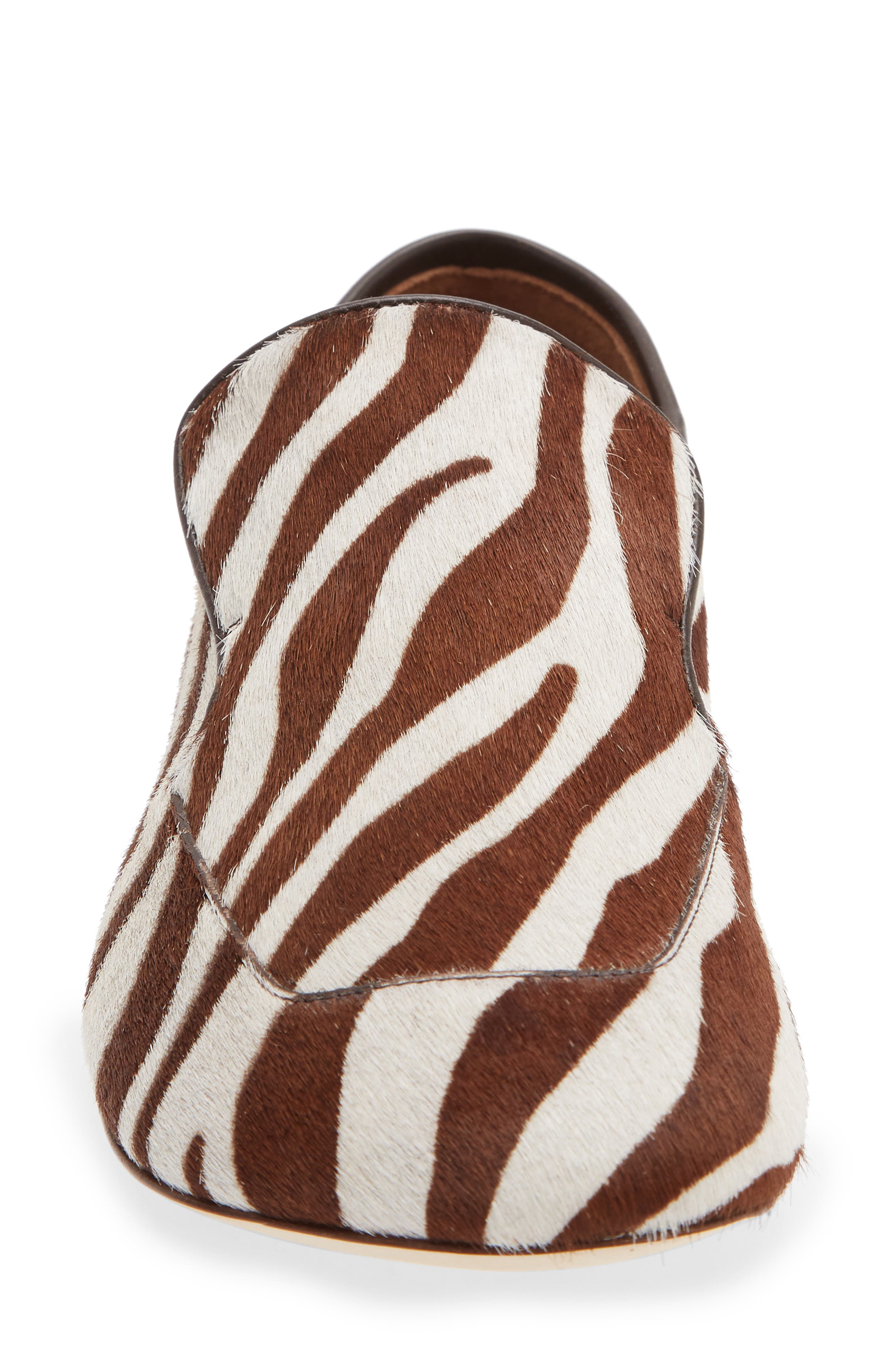 Dakar Genuine Calf Hair Loafer, Alternate, color, IVORY/ BROWN