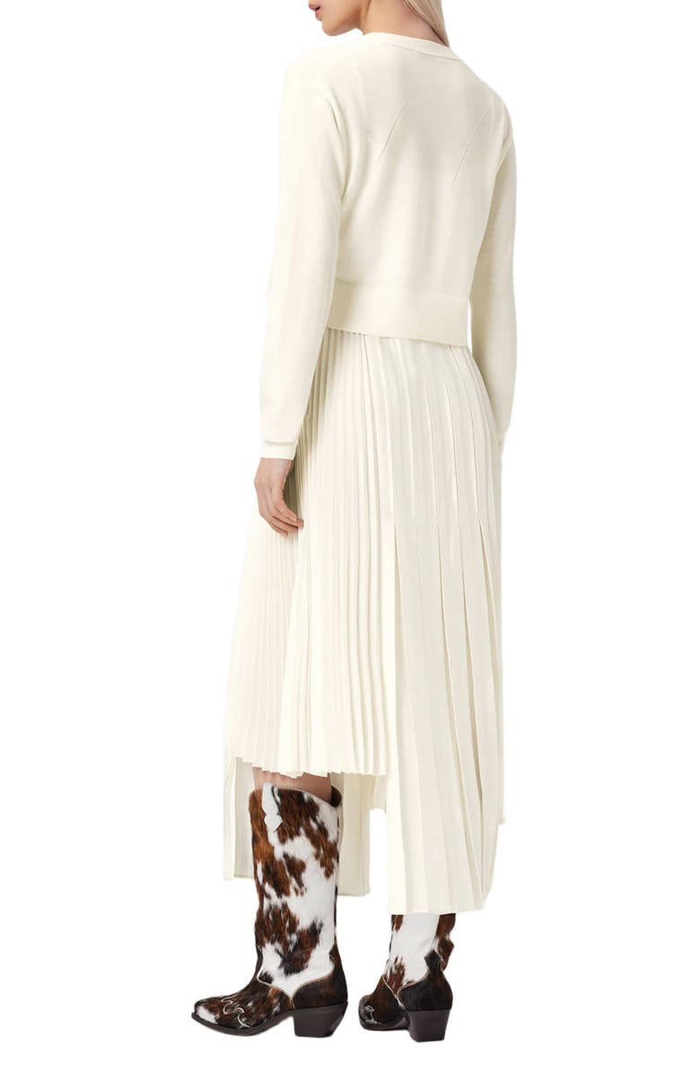 AllSaints Lucille Cardigan & Slipdress Two-Piece Set, Alternate, color, Chalk White