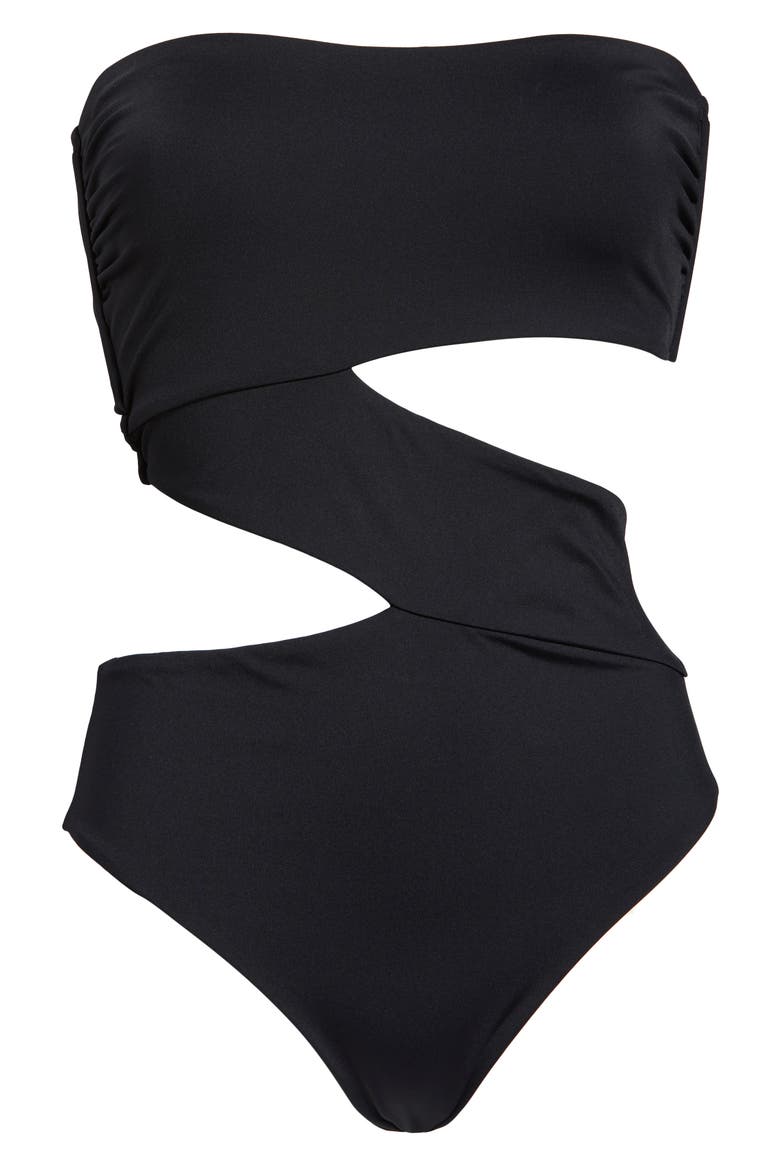 Simply Seamless One-Piece Swimsuit, Alternate, color, BLACK