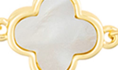 Adornia Clover Station Necklace In White