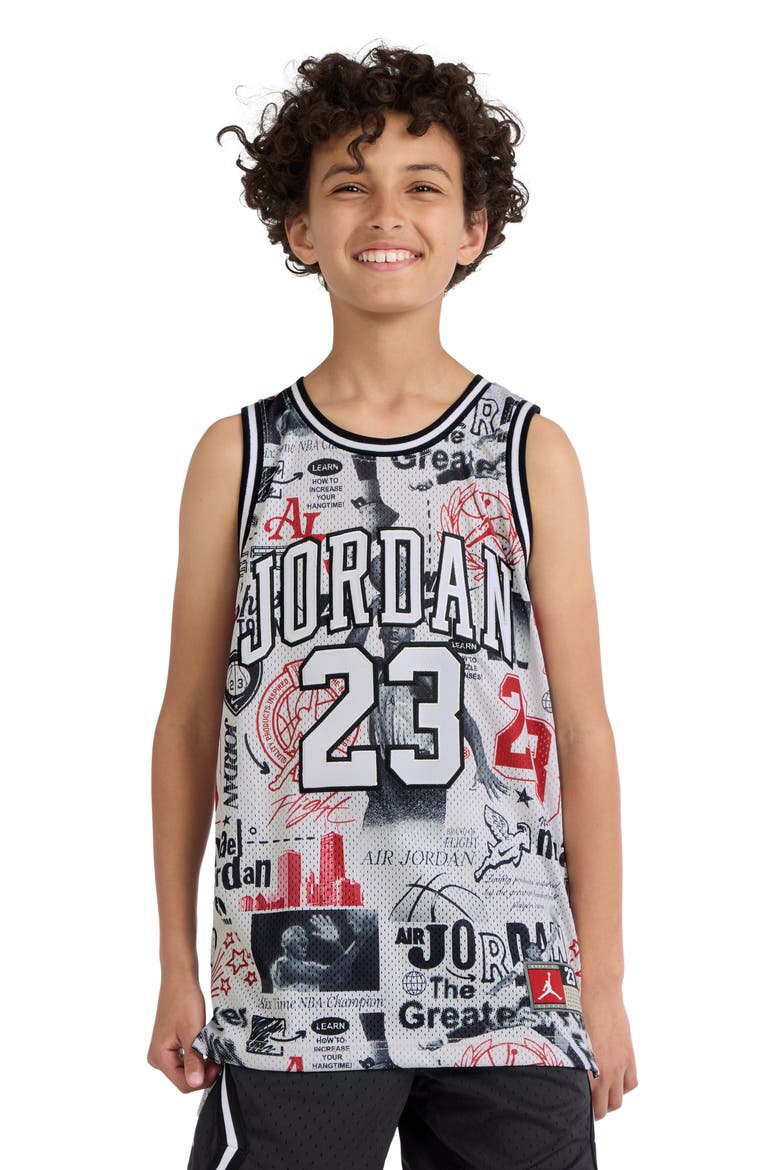 Kids' Jordan 23 Basketball Jersey, Alternate, color, NEUTRAL