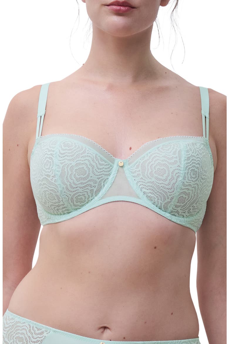 C Jolie Underwire Demi Bra, Main, color, PEPPERMINT