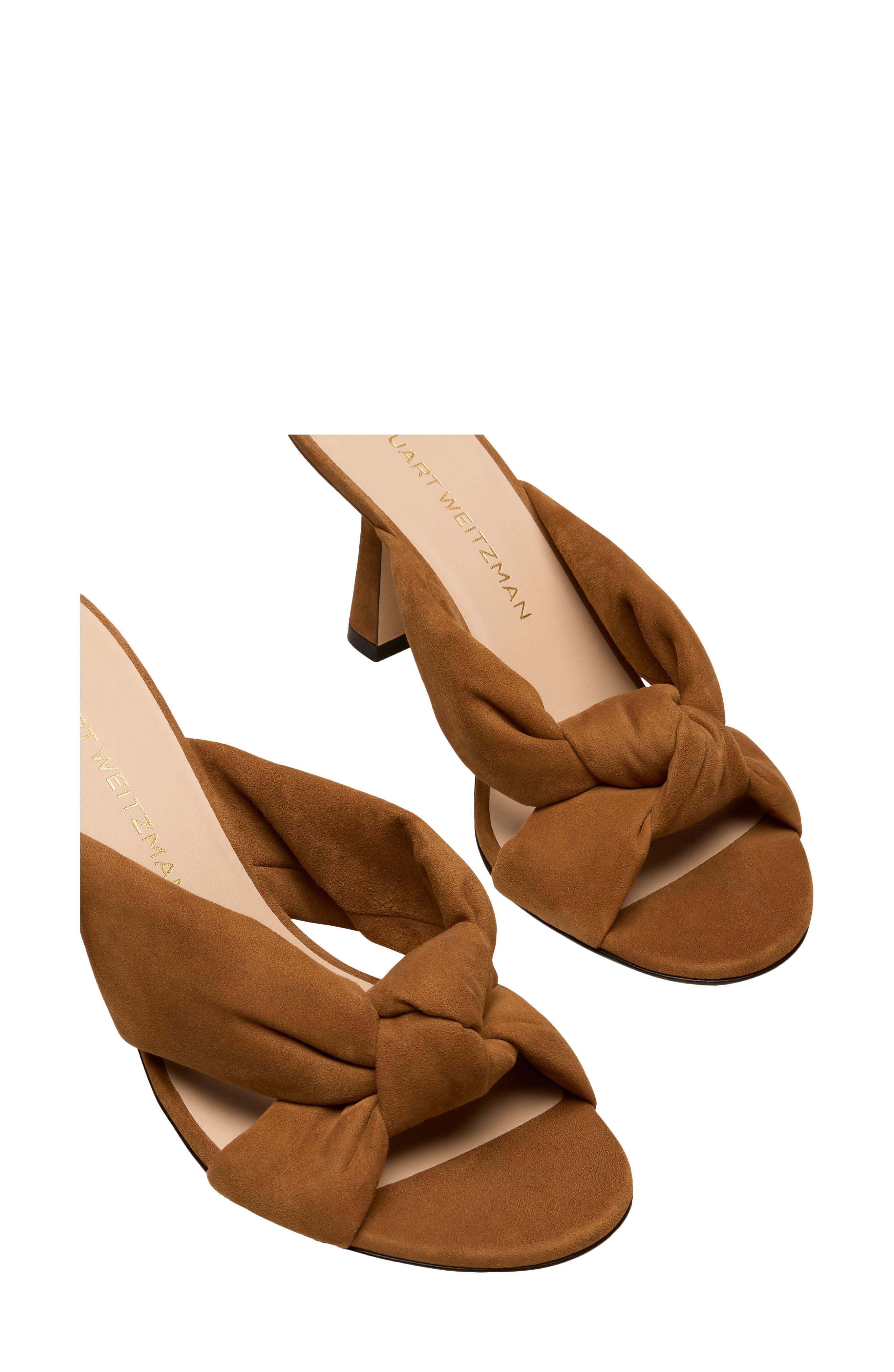 Stuart Weitzman Soplaya Slide 75, Alternate, color, Toasted Almond