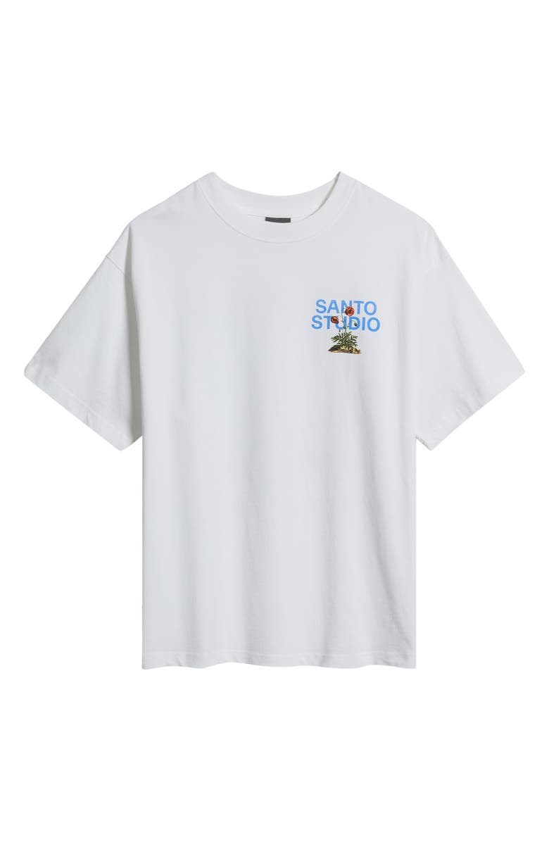 SANTO STUDIO Rooted in Love Cotton Graphic T-Shirt, Alternate, color, White