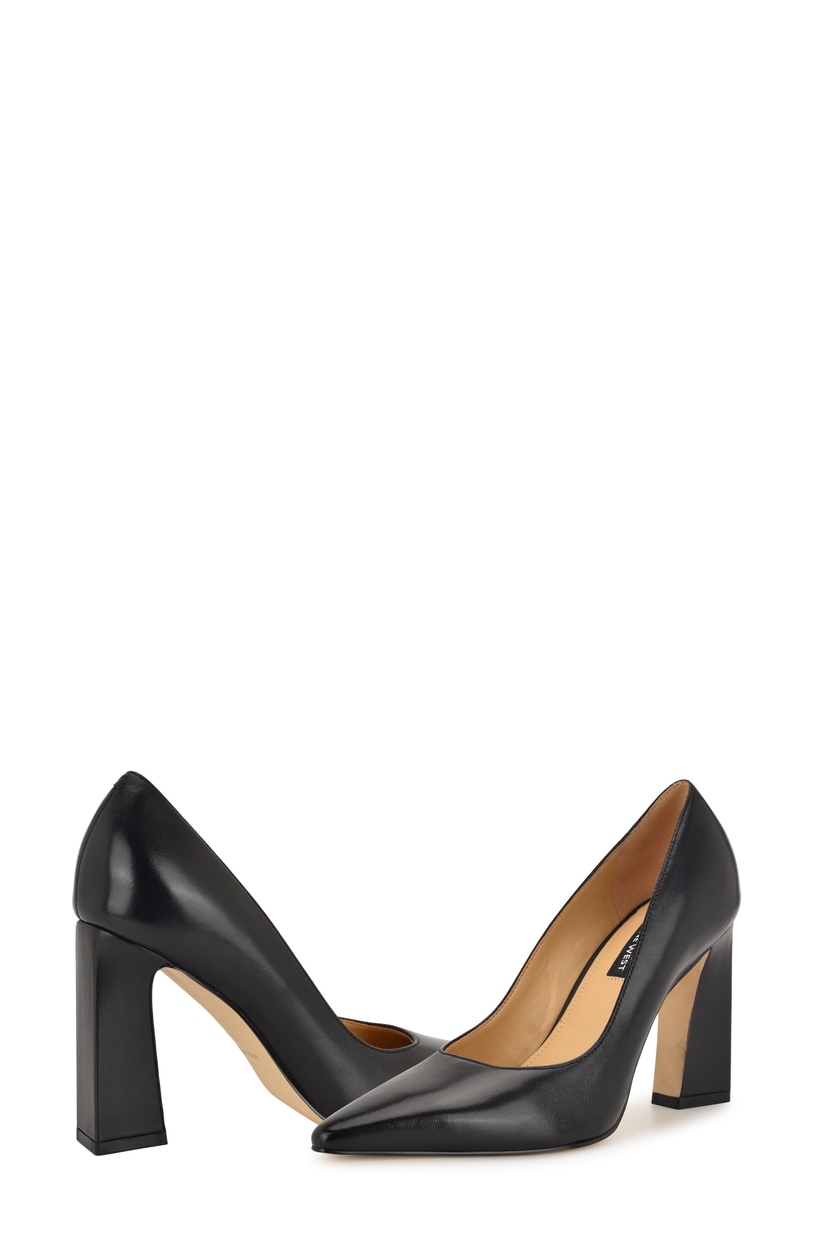 Nine West Tamant Pointed Toe Pump, Alternate, color, Black
