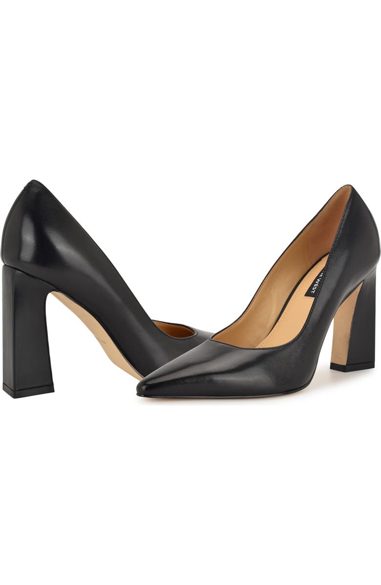 Nine West Tamant Pointed Toe Pump, Alternate, color, Black