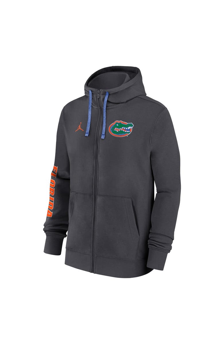 Jordan Brand Men's Jordan Brand Anthracite Florida Gators 2024 Sideline Full-Zip Hoodie, Alternate, color, Anthracite