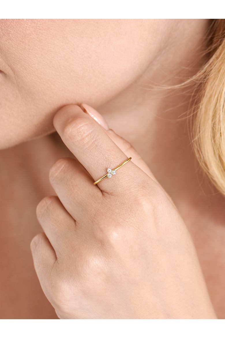 Cluster Lab Grown Diamond Ring in 14K Gold, Alternate, color, Yellow Gold